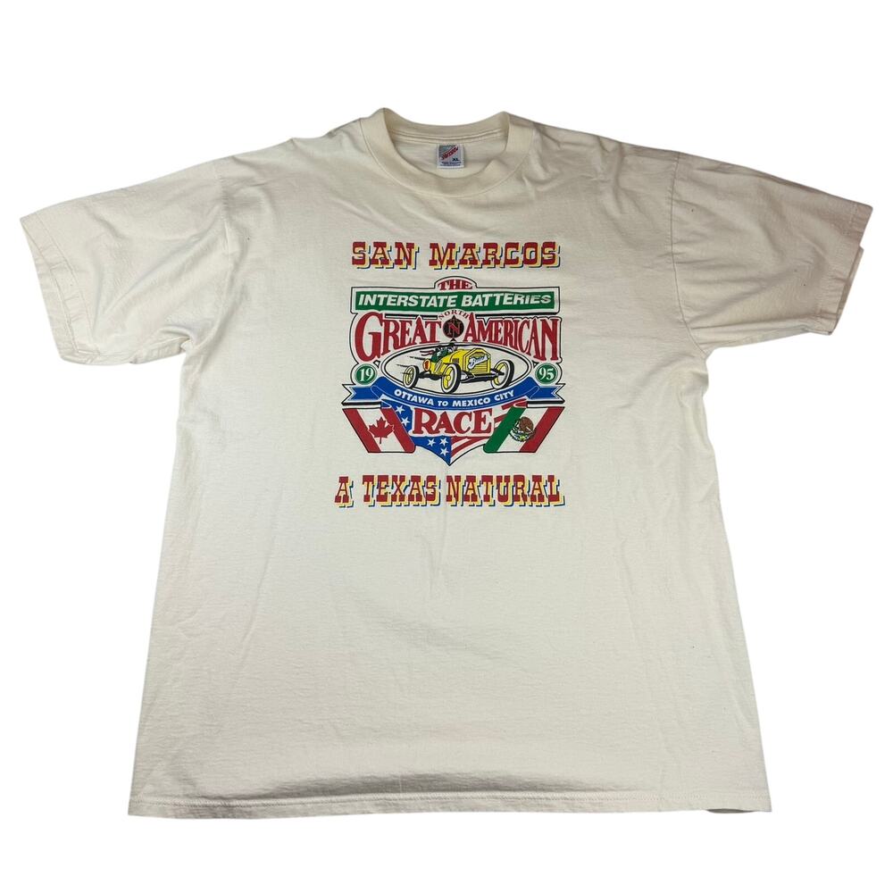 Jerzees XL 1995 Interstate Batteries Great American Race Tee